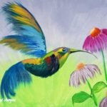 Learn to paint this hummingbird.