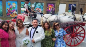 Art murals directly outside of our space.