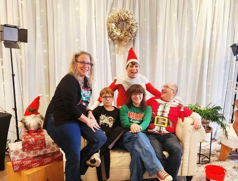 Christmas party decorations at Studio 928 Oak Park