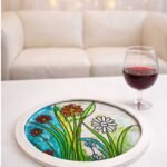 stained glass floral art oak park il