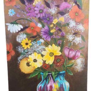 The Vase in Teal — Original Art by Cheryl Vargas