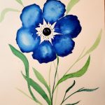 Cornflower water acrylic DIY Art Kit